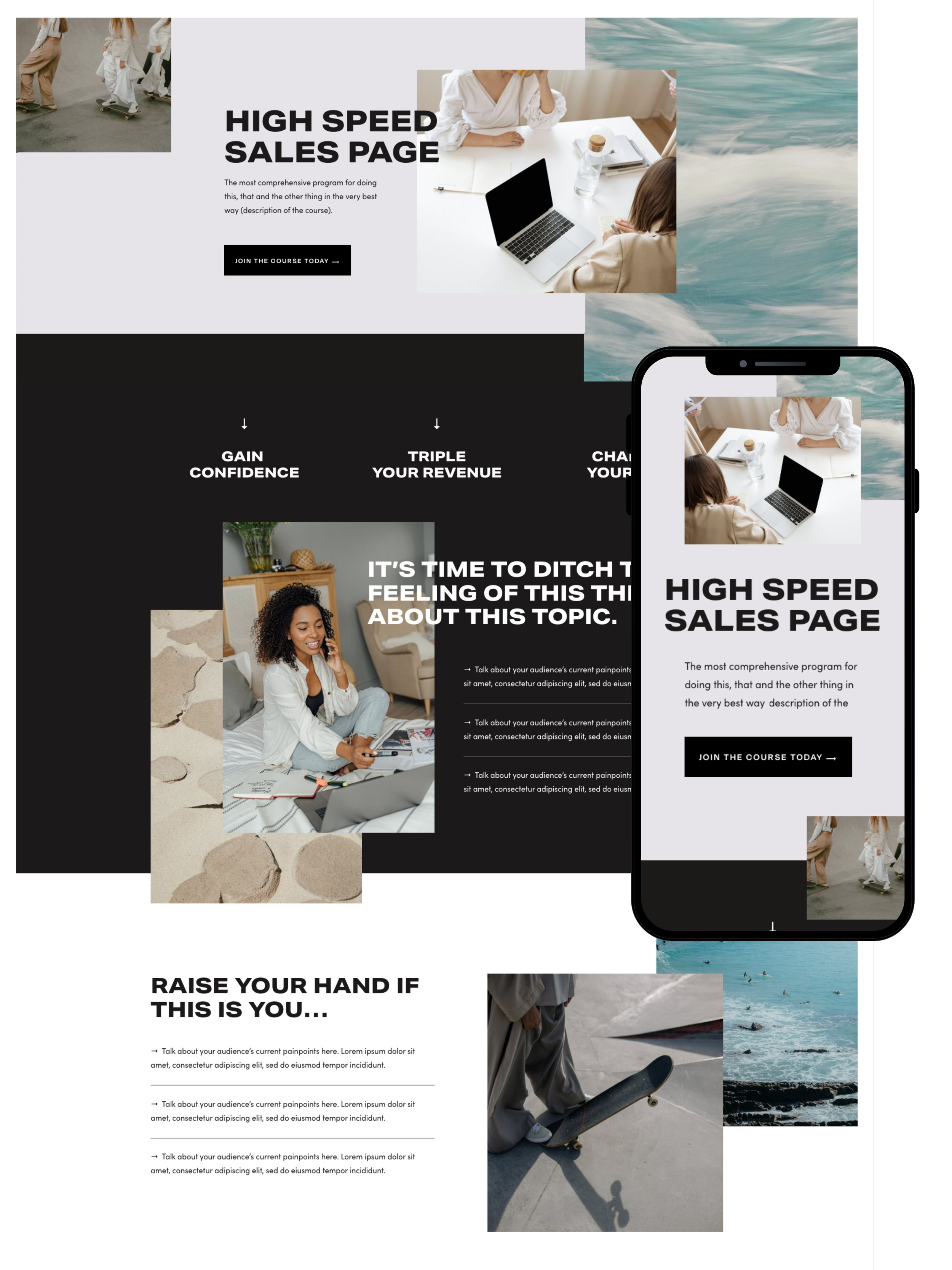 Sales Page Design | Elite Launch Design - Create in Miami for Higher Conversions