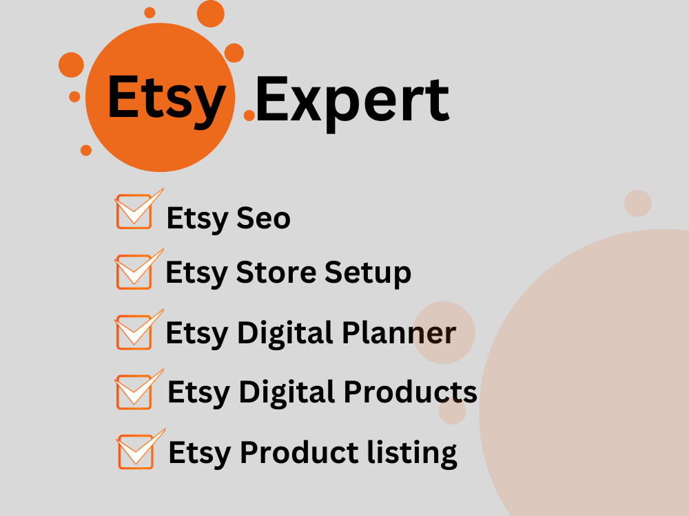 Etsy Shop Setup Service | Branding, SEO, Banner Design, Product Listings in Miami