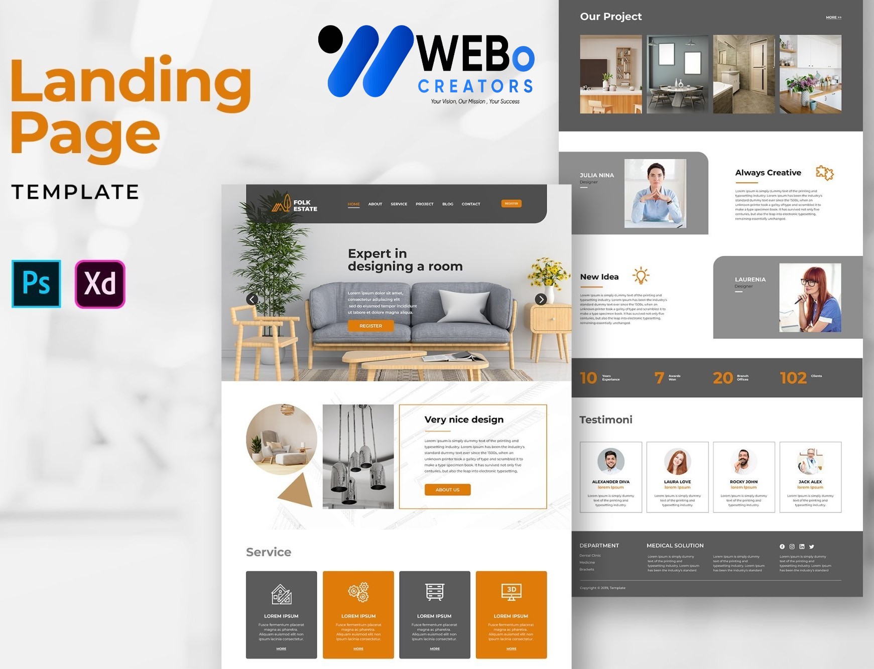 Creative Landing Page Designs, Themes, Graphic Elements for Miami Businesses 2026