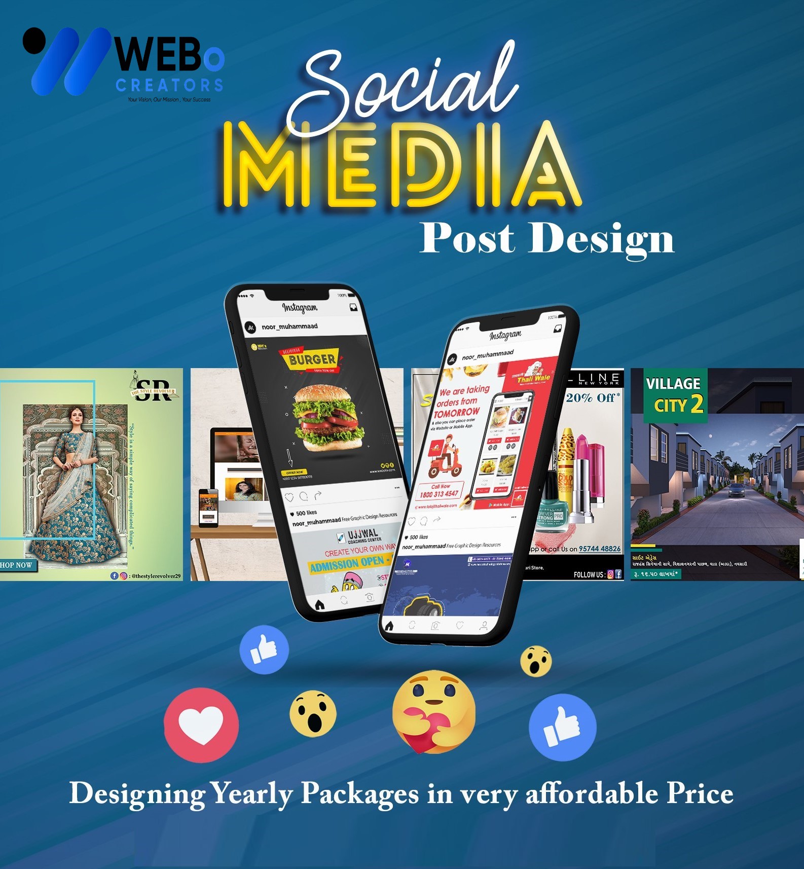 Social Media Post Design Services in Miami for Businesses and Brands